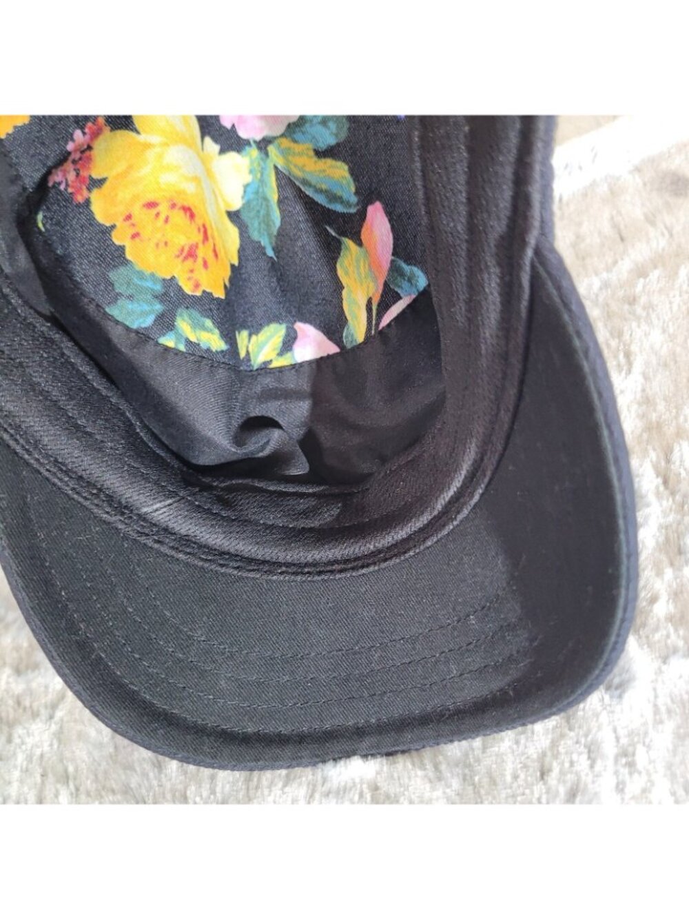 Callaway Hat Womens Black Golf Cap Adjustable Strap Back Red Stitching Sports - Picture 6 of 7